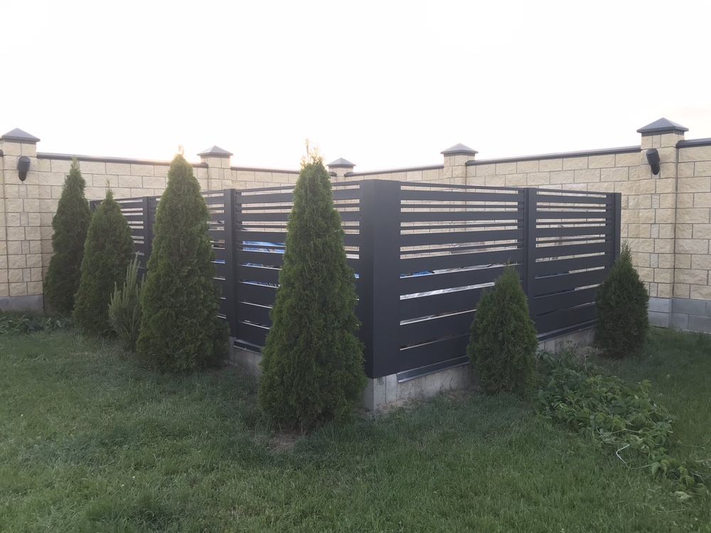Металеві паркани забор жалюзі ранчо металопрофіль огорожа доставка
