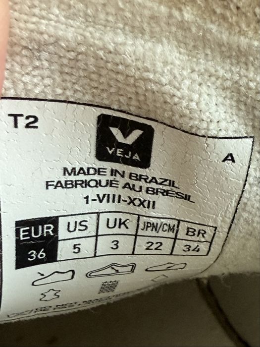 Veja Campo Chromefree Leather Sneaker White Green Black, 36