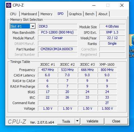 Pamięć RAM DDR3 Corsair 8 GB 1600 8