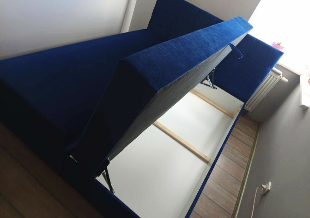 Łóżko sypialniane z pojemnikiem + toper 140/160/180x200 Nowe