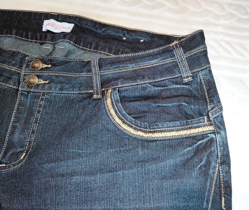 SHEEGO piękne spodnie damskie  Jeans BIG SIZE PLUS duży rozmiar ok 5XL