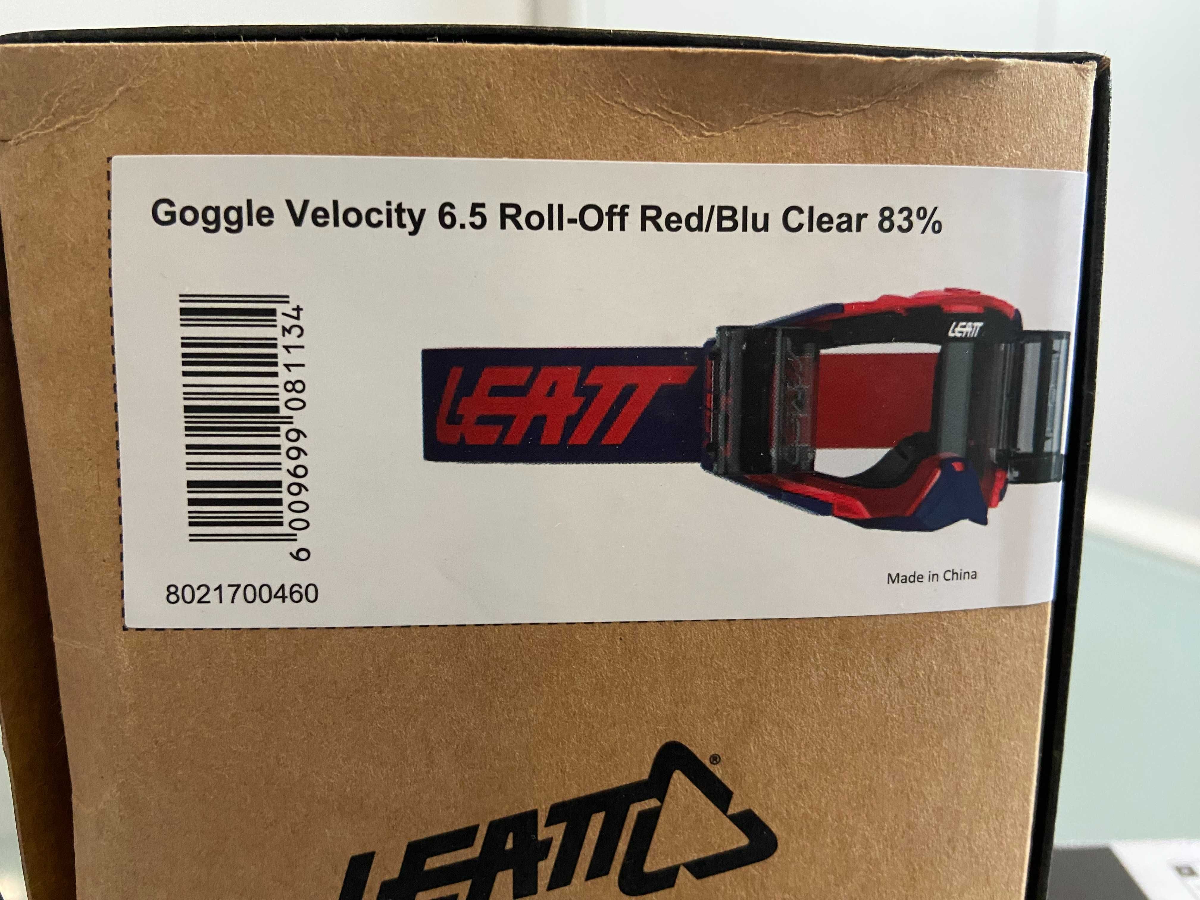 Gogle LEATT Velocity 6.5 Roll-off Red Blue(cross,quad,enduro,mtb,dh)