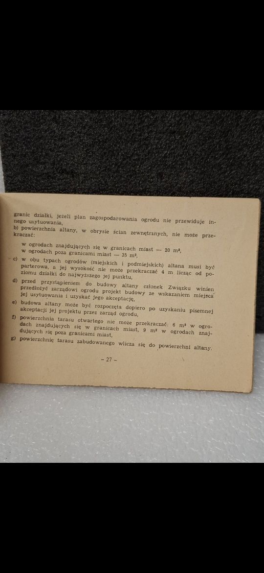 Regulamin Pracowniczego Ogrodu Działkowego 1982r