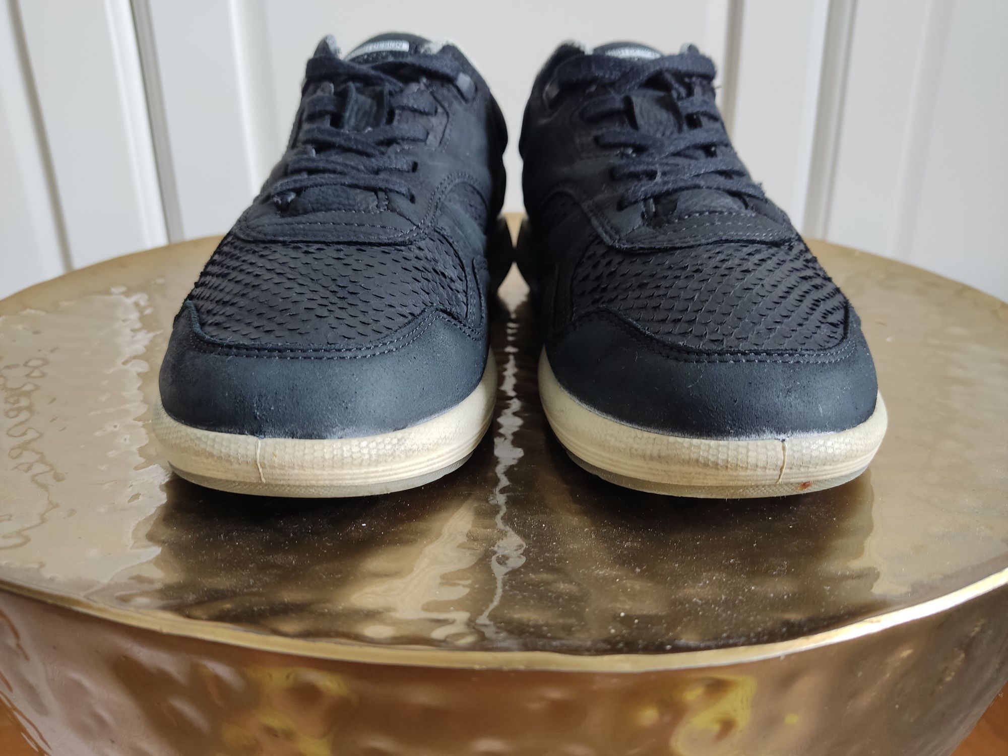 Ecco skórzane sneakersy czarne buty damskie 37