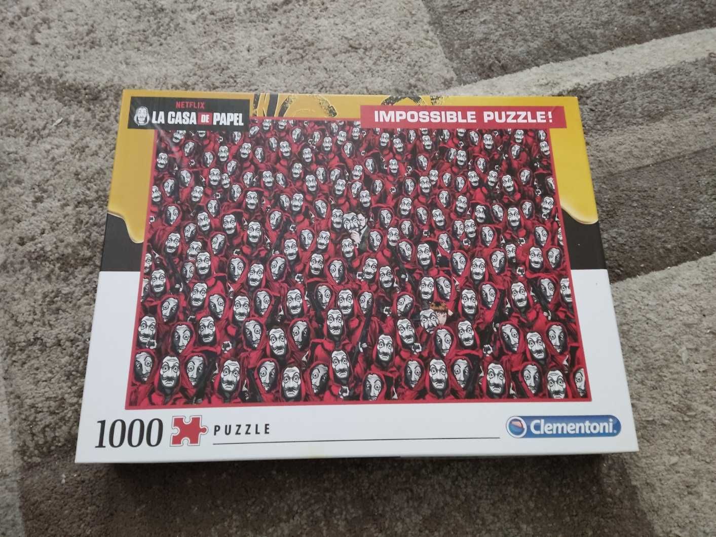 Impossible Puzzle 1000 Clementoni La Casa de Papel Dom z Papieru