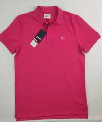 Męska koszulka polo różowa Tommy Hilfiger rozmiar M