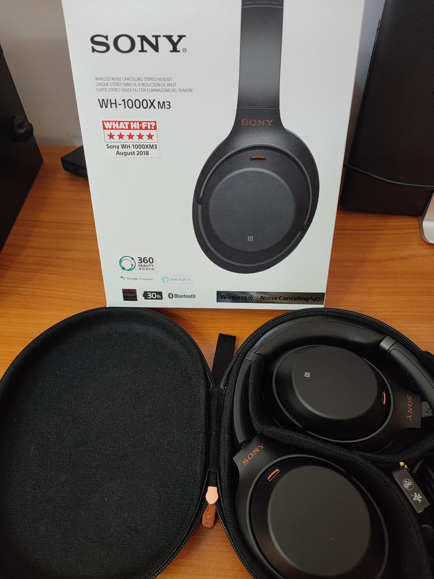 Sony WH-1000XM3 - cancelamento ruido ativo sem fios