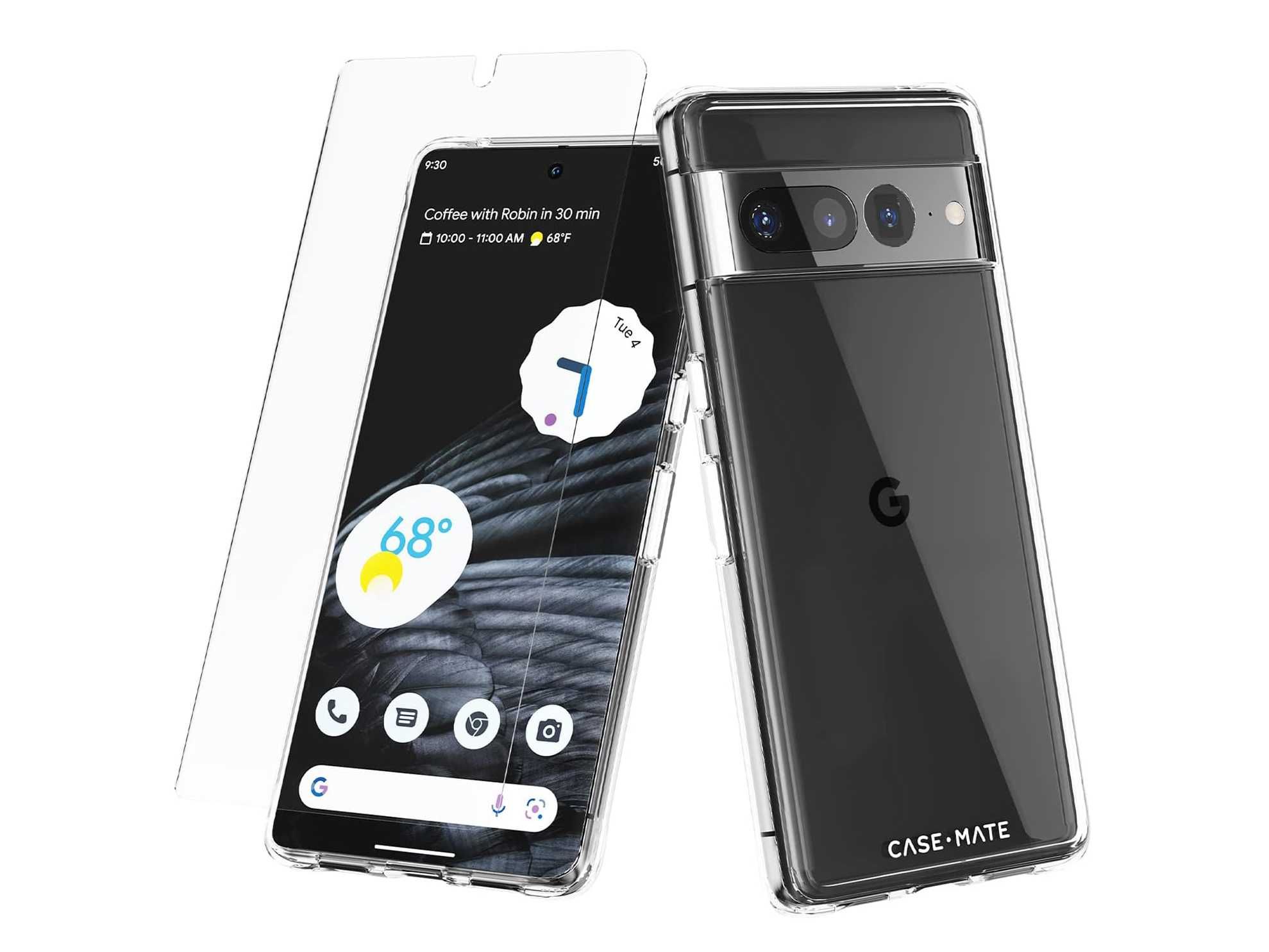 Прозорий чохол + захисна плівка для Google Pixel 7, 7 Pro (Case-Mate)