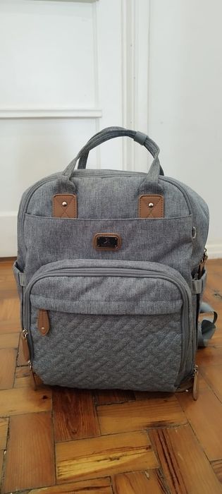 Vendo mala de bebé cinza