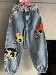 Spodnie jeansy balloon Atomówki The Powerpuff Girls Bershka rozmiar 32