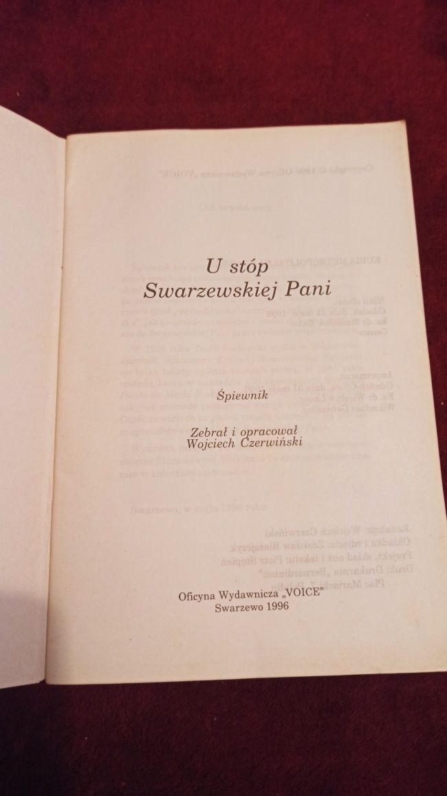 Śpiewnik U stóp Swarzewskiej Pani - opr. W. Czerwiński