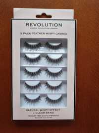 Makeup Revolution 5 Pack Feather Wispy Lashes Zestaw sztucznych rzęs