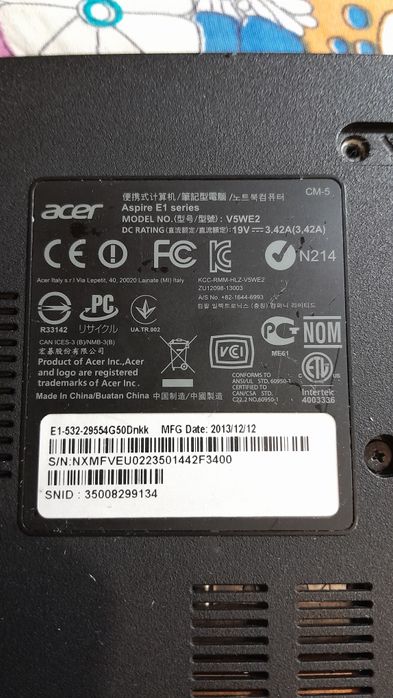 Ноутбук Acer E-1