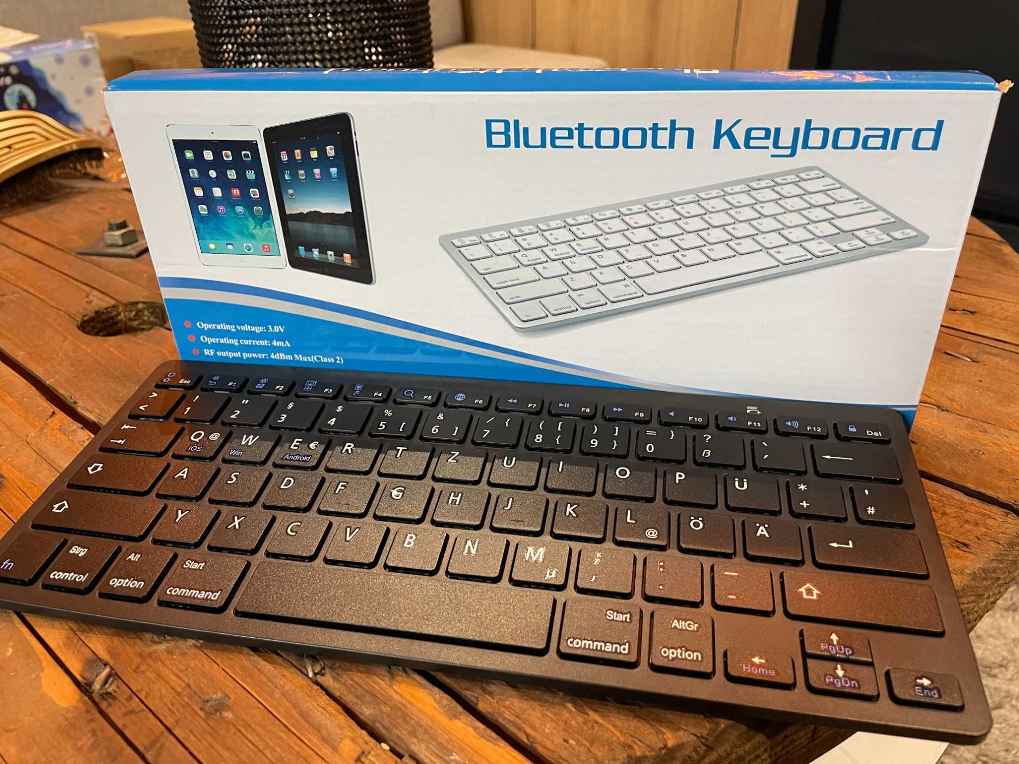 Compact Keyboard klawiatura Bluetooth IOS Android Windows CZARNA