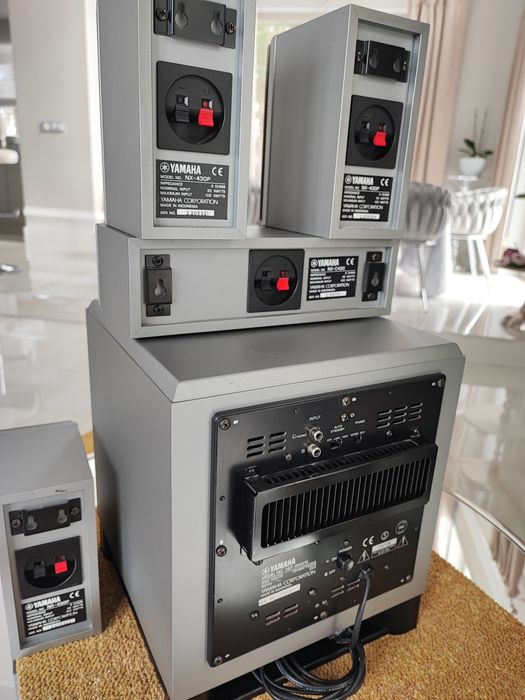 Duży zestaw kina domowego 5.1 - Yamaha, Pioneer DVD + amplituner, mega