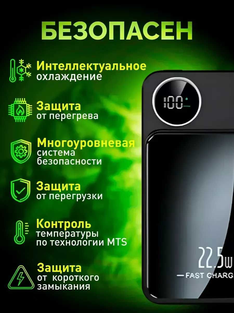 Швидка зарядка Безпровідний PowerBank 10000Mah 22.5W MagSafe Повербанк