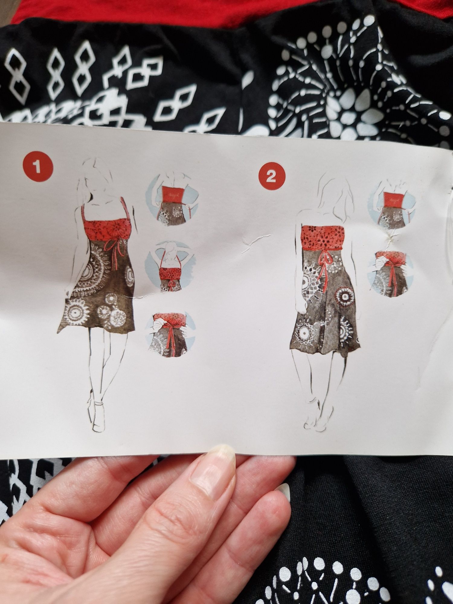 Nowa sukienka Desigual xs 4 sposoby noszenia