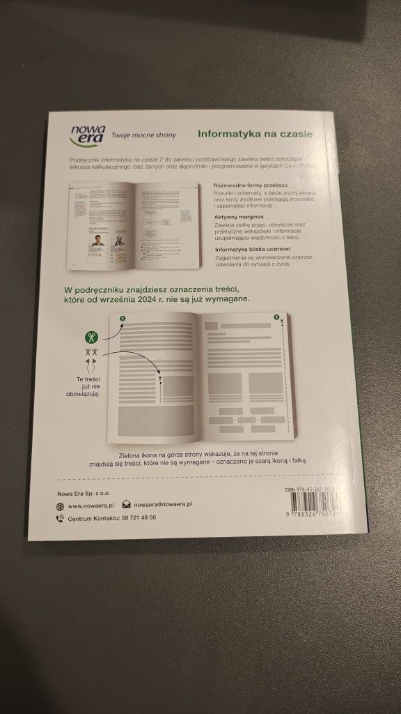 Podręcznik do Liceum  i Technikum Informatyka na czasie klasa 2