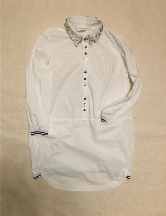 Брендова подовжена сорочка блузка