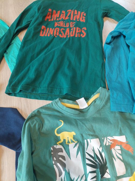 Zestaw bluzek dla fana dinozaurów rozm 128