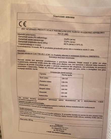 Siarczan amonu N-21,0%