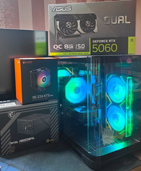 Новий Ігровий Комп'ютер I5 13400F RTX5060 ОЗУ 32GB M2 Системний блок