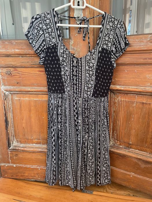 Free People sukienka hippie boho print metki wycięte