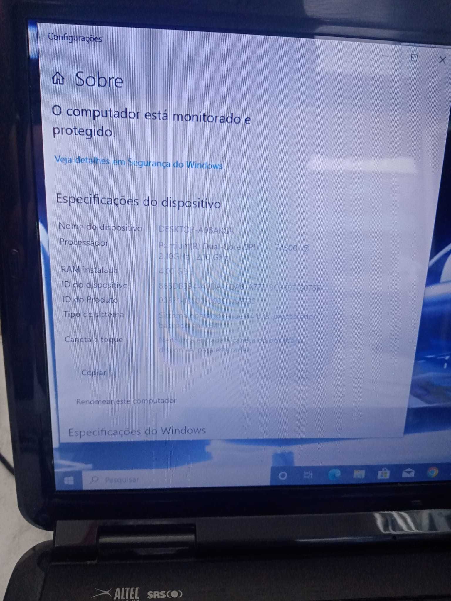 Portátil Asus Modelo K510N