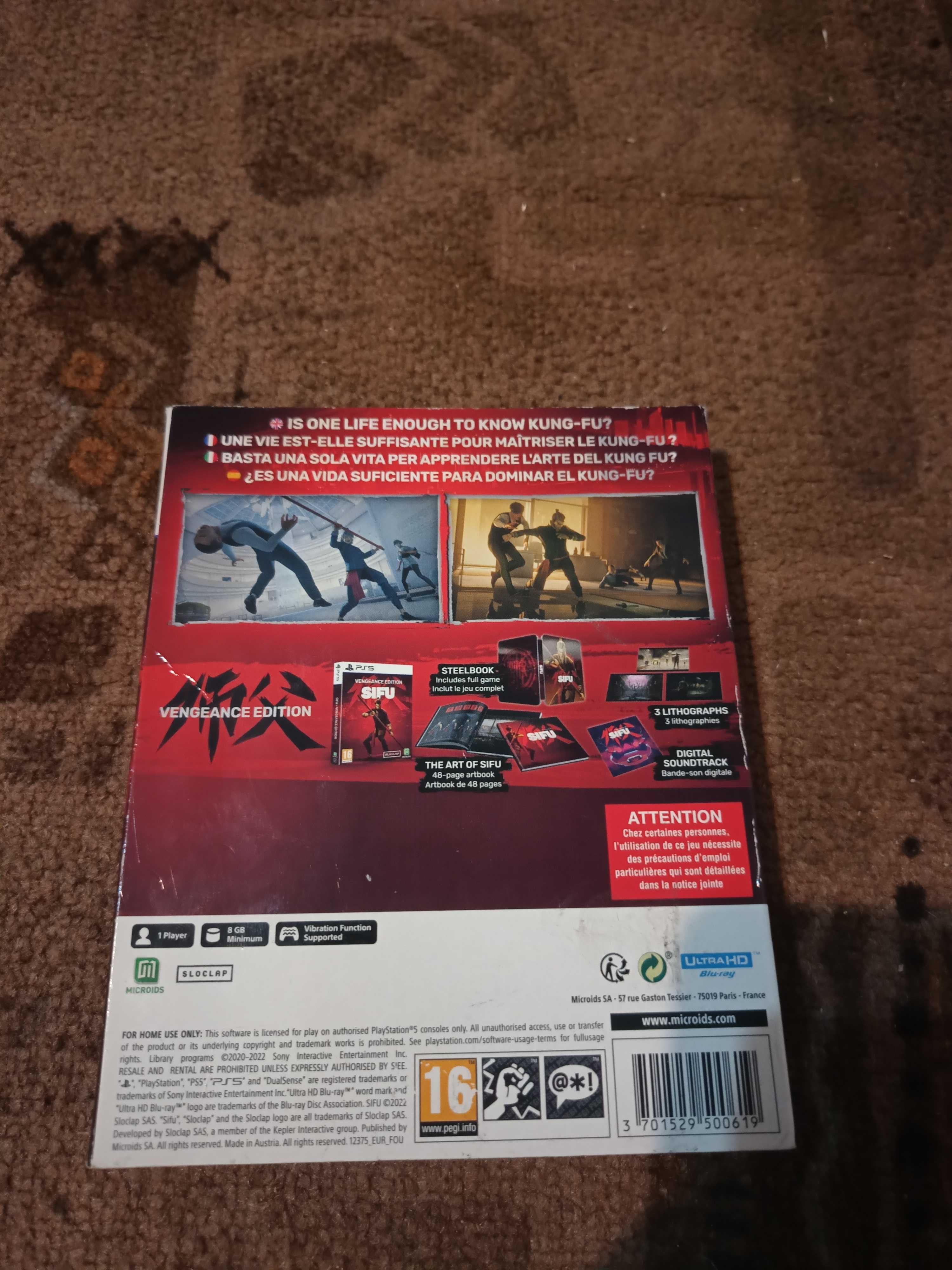 Sifu Vengeance Edition Steelbook Ps5