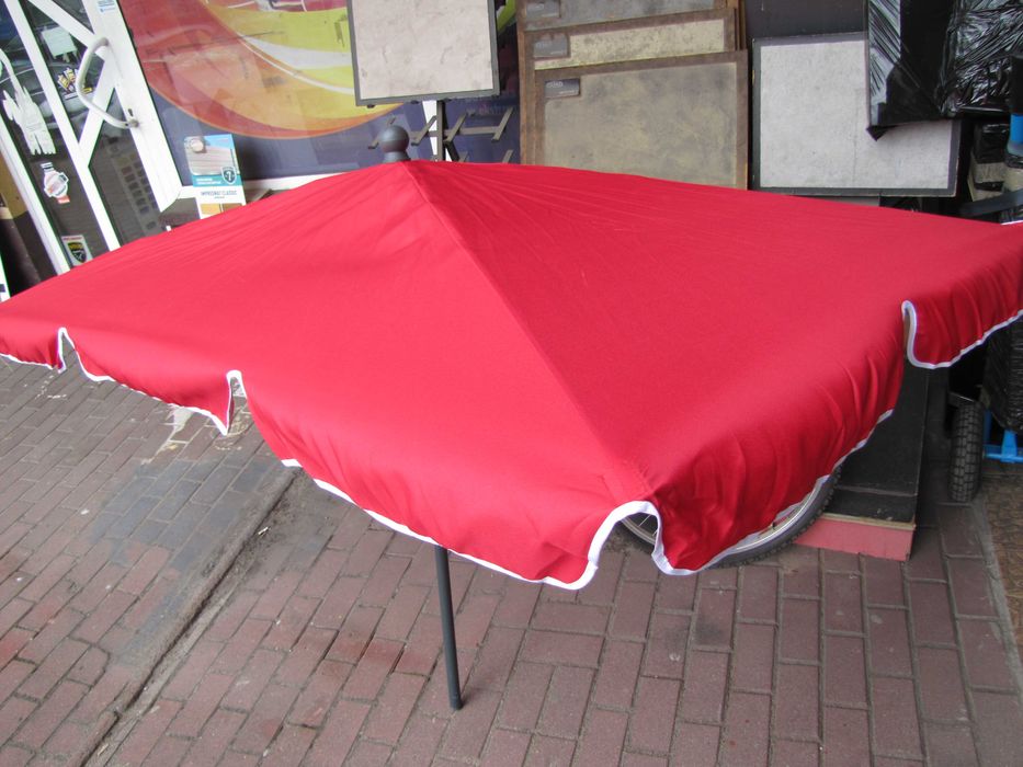 Parasol ogrodowy Prostokątny uchylny 200x125cm czerwony Vounot