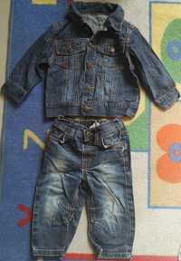 Mothercare kurteczka jeansowa i Next spodnie jeansowe