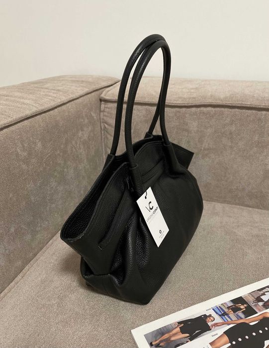 Італійська шкіряна сумка-тоут шопер Нова колекція