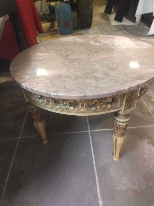 Mesa  Vintage Tampo mármore