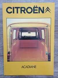 Prospekt Citroen Acadiane.