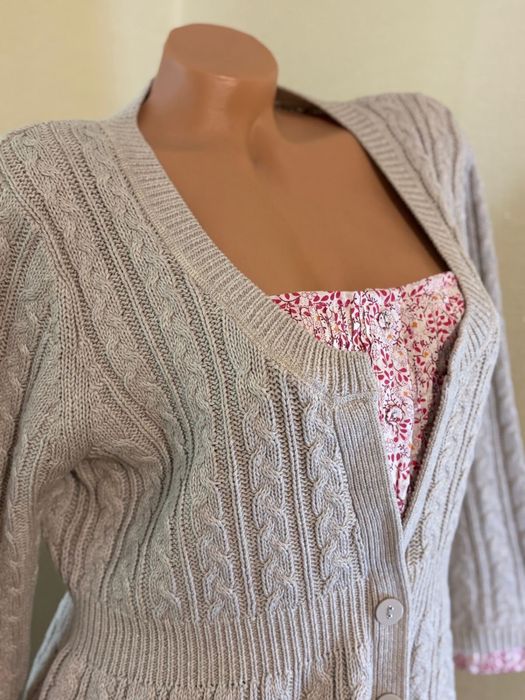 Сірий вязаний кардиган на гудзиках,,Marks&Spenser,,