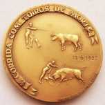 Medalha de Bronze Tourada Corrida com Touros de Morte Campo Pequeno