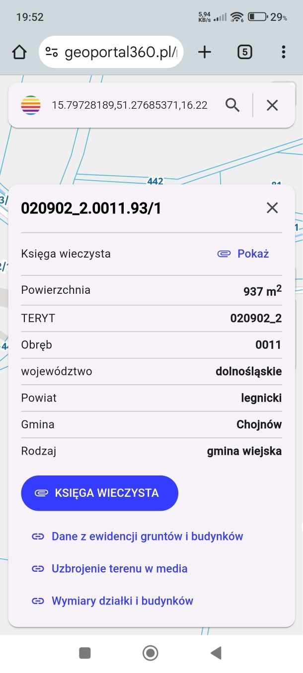 Sprzedam działkę budowlaną o powierzchni 937 M2 w miejscowości Krzywaa