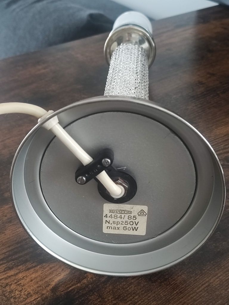 Lampa Graeco Leuchten, Niemcy, kryształ i chrom, wysokość 45 cm