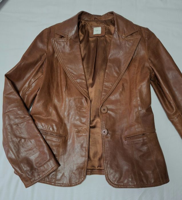 Шкірянка . Шкіряна куртка піджак  S