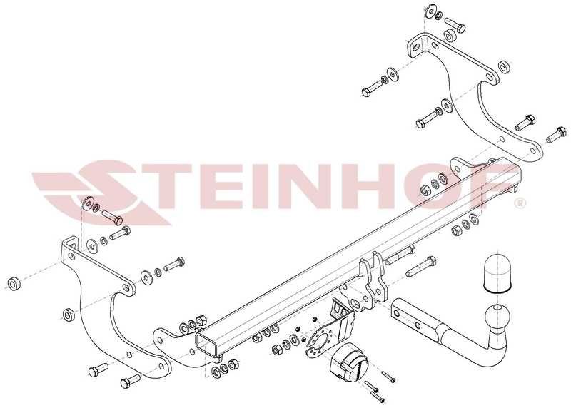 HAK HOLOWNICZY z wiązką do Toyota Urban Cruiser 4WD od 2009 do 2014