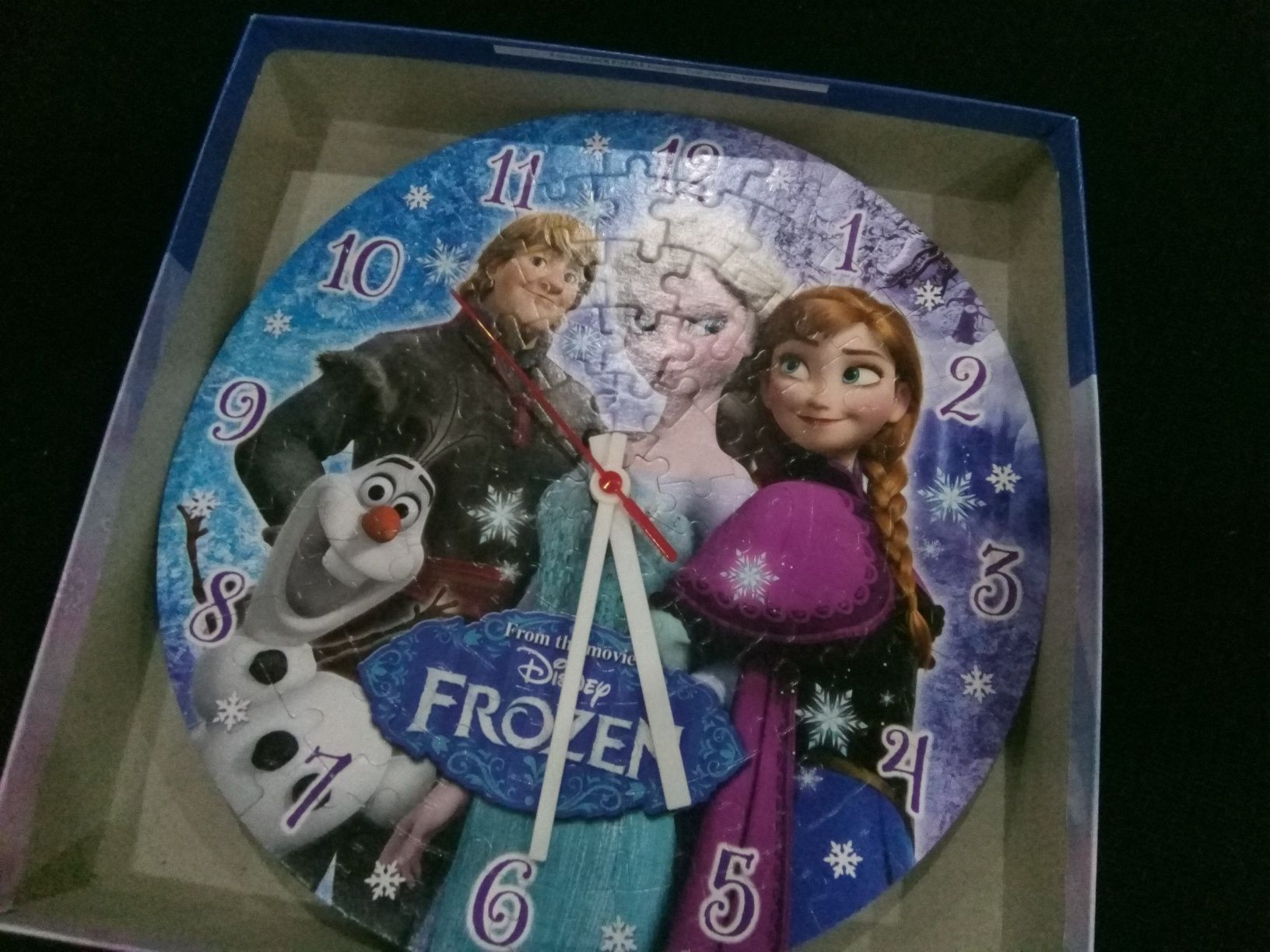 Puzzle de um relógio da Frozen