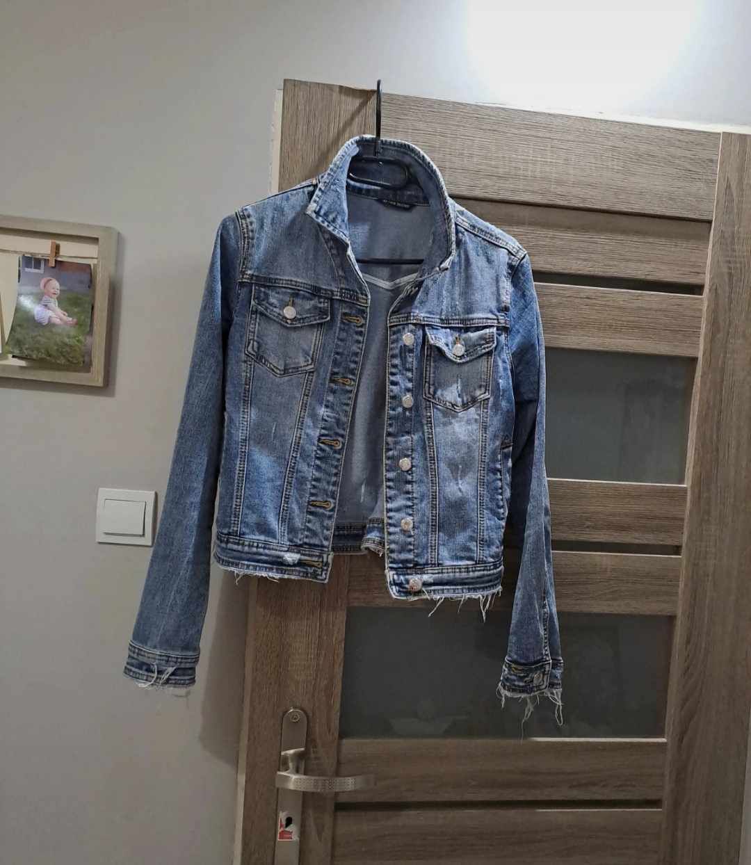 Bluza jeansowa dżins prZecierana katana kurteczka kurtka SM nowa