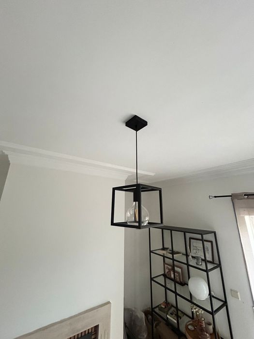 Candeeiro de teto suspenso ELDRICK Preto