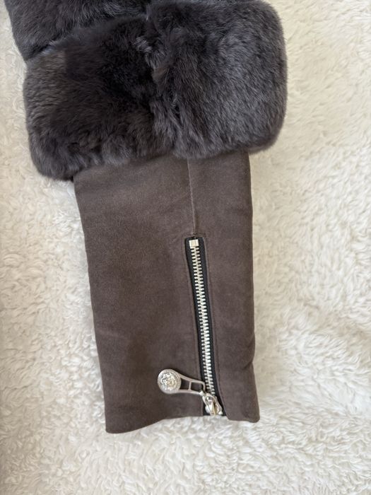 Шуба з натурального хутра шиншилки. Колір шоколад. Розмір 42