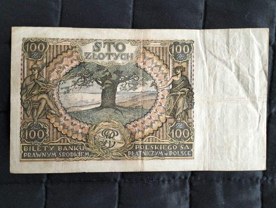 100 złotych 1934, banknot, seria BS