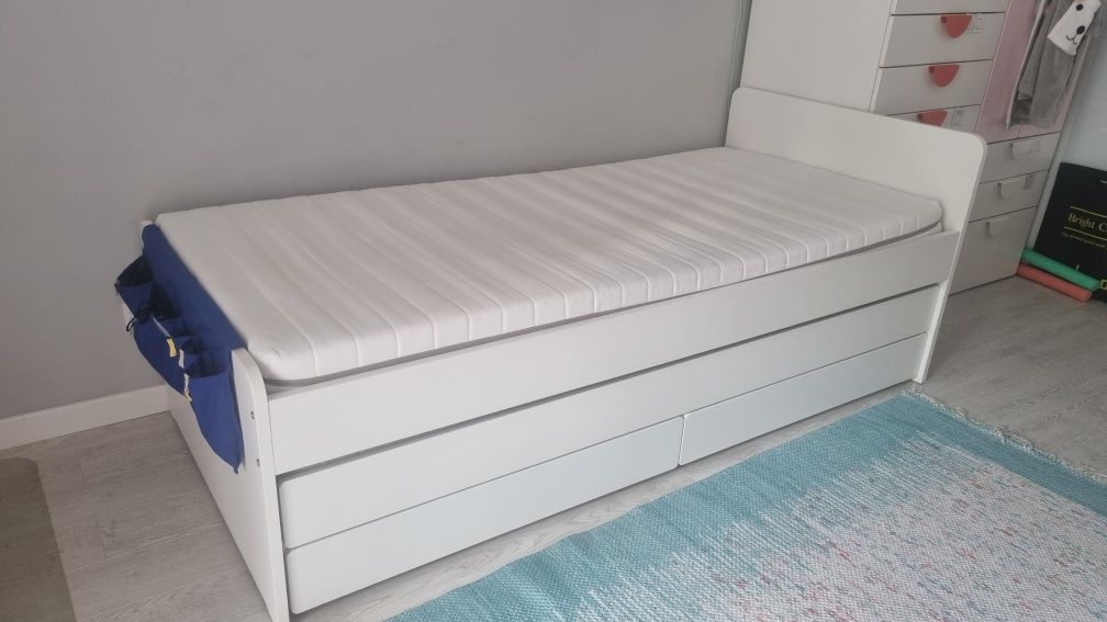 IKEA ліжко з додатковим спальним місцем 206×96 см
