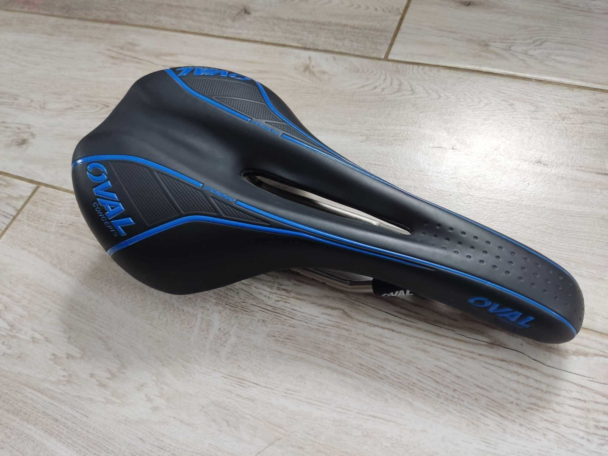 Siodełko szosa gravel OVAL Concept 700W CrMo jak nowe ok. 270g 140x260
