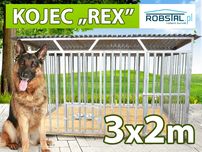 SOLIDNY I TANI kojec dla psa 3x2 REX konstrukcja ocynkowana producent