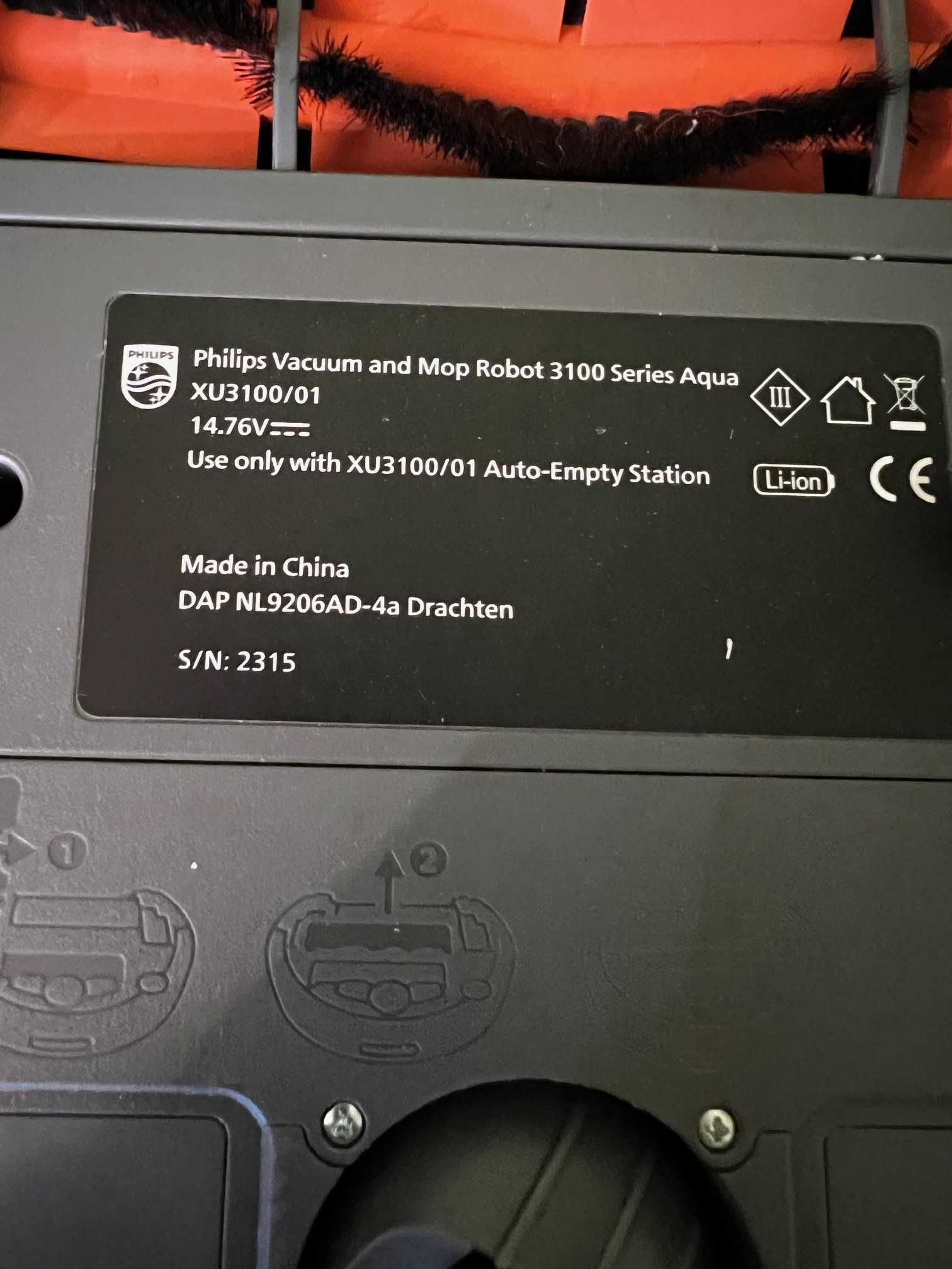 Robot odkurzający i mop Philips HomeRun serii 3000 z mapowaniem