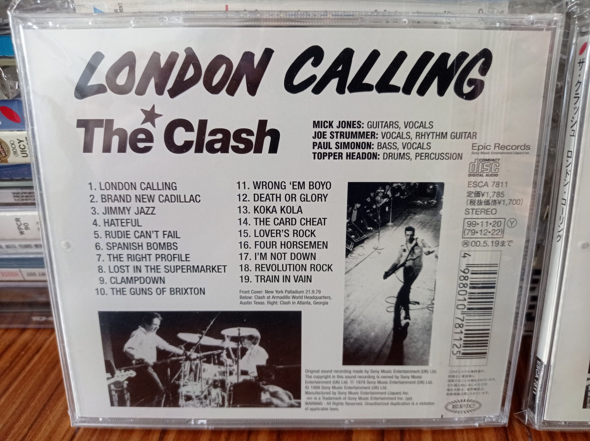 Płyta kompaktowa THE CLASH LONDON CALLING oryginał wersja japońska